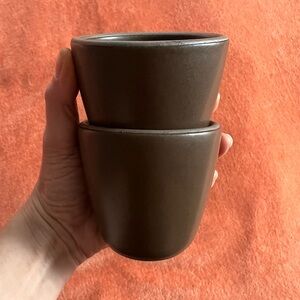 East Fork Pottery Kulhad molasses Brown Ceramic Mugs